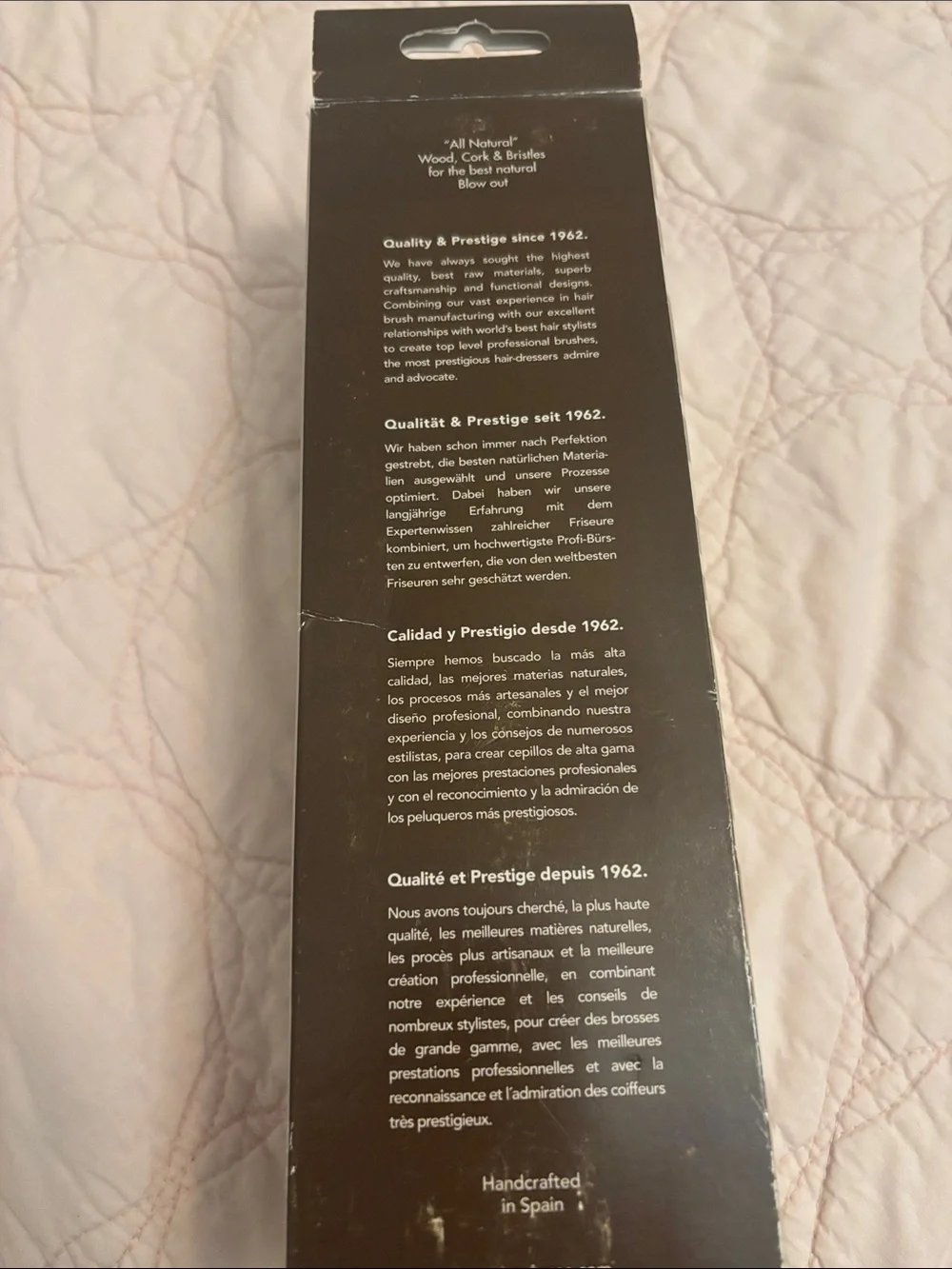Regincos New “ALL NATURAL”Blowout Hair Brush(wood,cork,bristles)XL